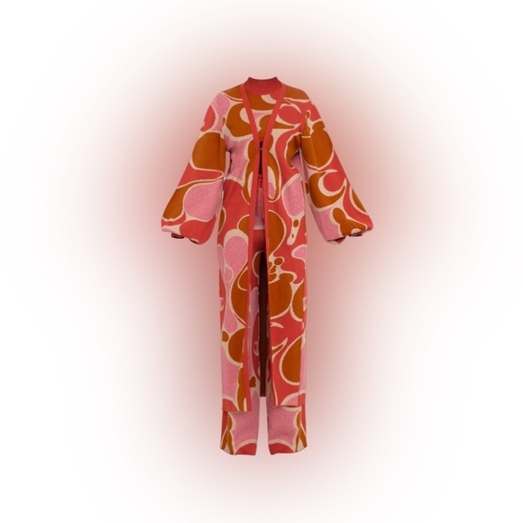 NWT Andrea Iyamah Ally Caro Print Knit Cardigan/Sweater Size S/M (US 6-10) - Picture 4 of 16